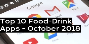 Top 10 Food-Drink Apps - October 2018